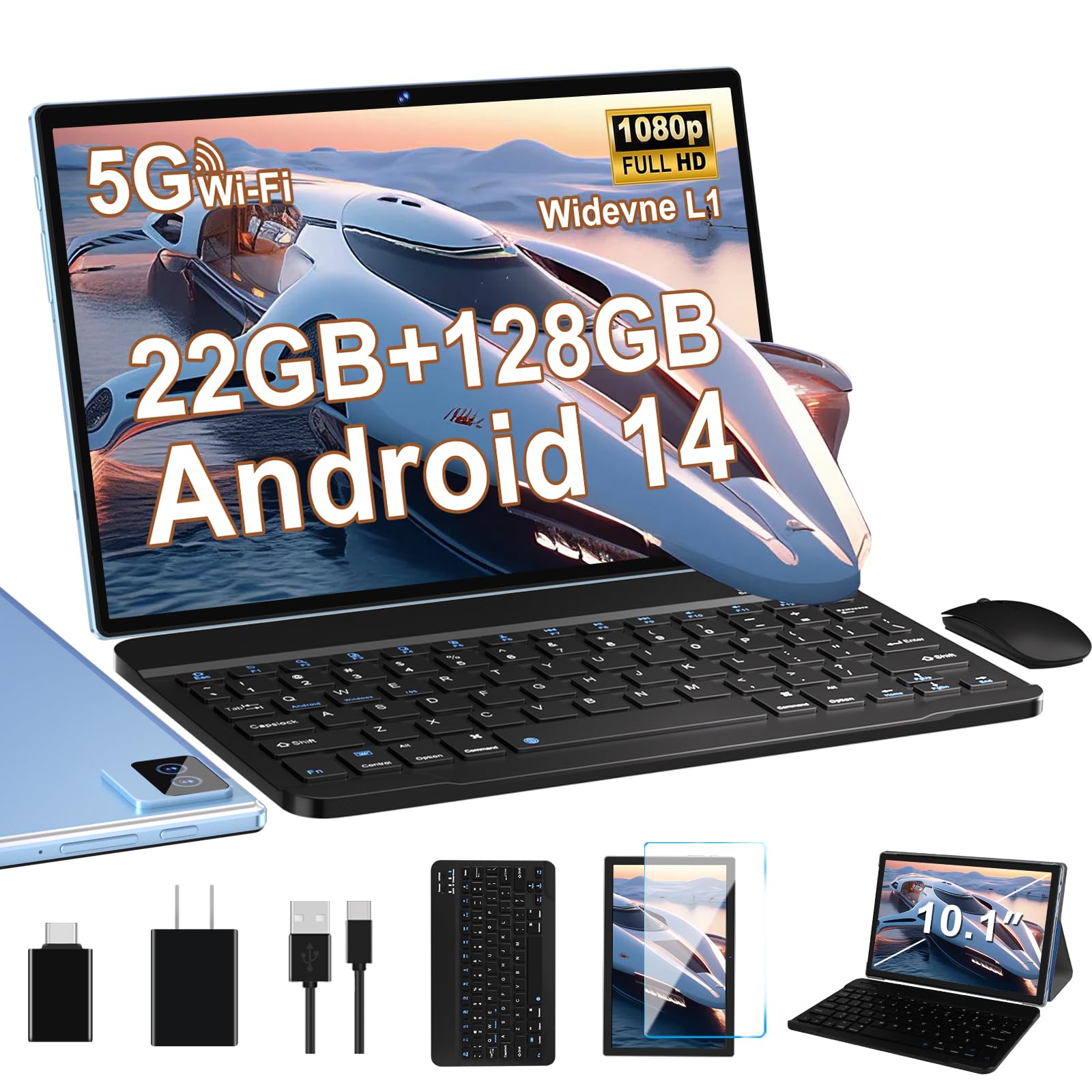 ✨10インチ✨Android 14 タブレット 12GB+128GB Amazon.com : Android 14 Tablet with Keyboard - 10 inch